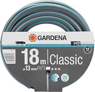 Gardena Classic Schlauch Aktion 13 mm (1/2 Zoll), 18 m: Universeller Gartenschlauch aus robustem Kreuzgewebe, 22 bar Berst...