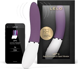 LIV 3 App-Controlled G-Spot Vibrator for Women with 8 Settings, Curved Shape Female Vibrator Sex Toys, Waterproof, Adult Toys for Women (Plum)
