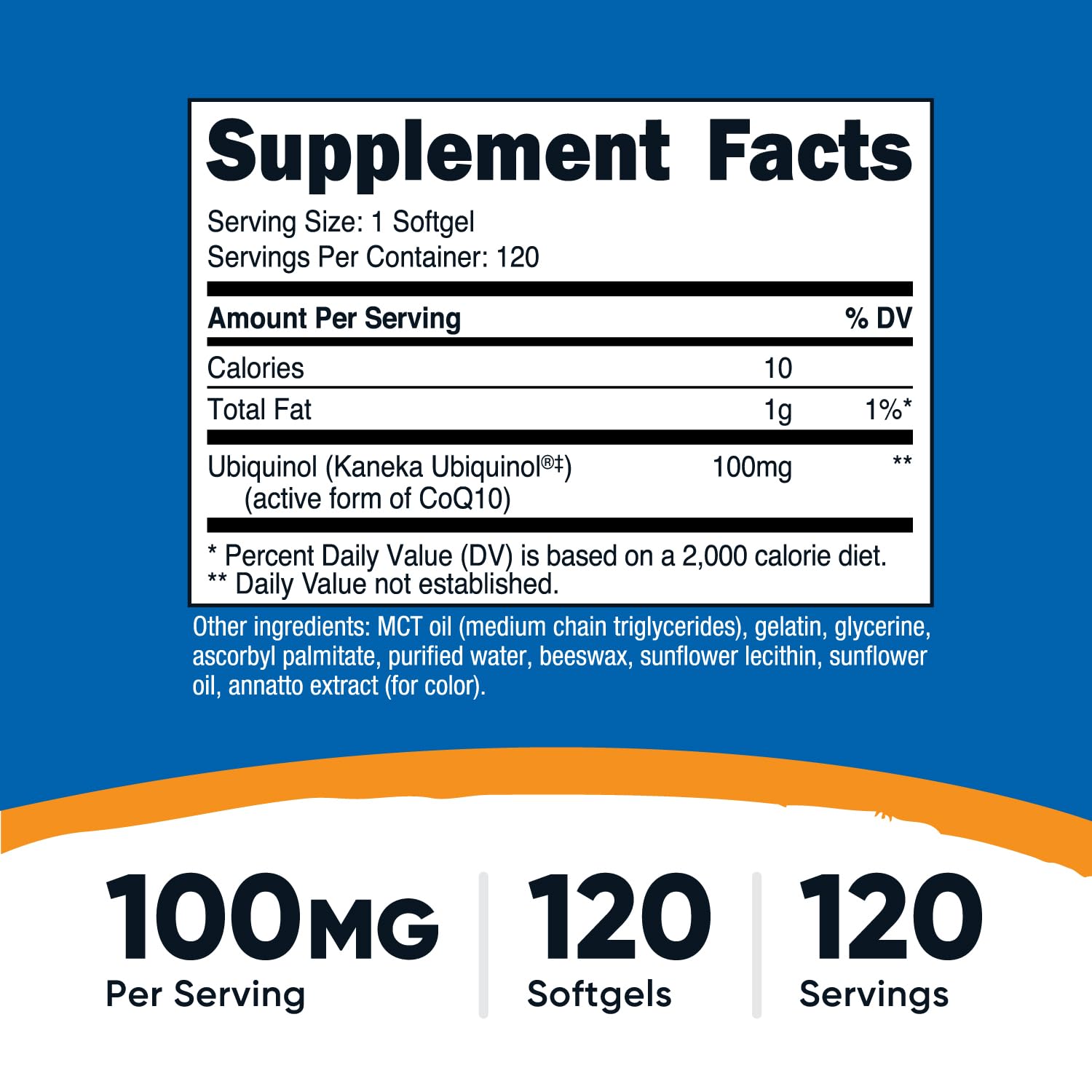 Nutricost Ubiquinol Softgels (100mg Per Serving) 120 Softgels, Gluten Free — Amazon image 2