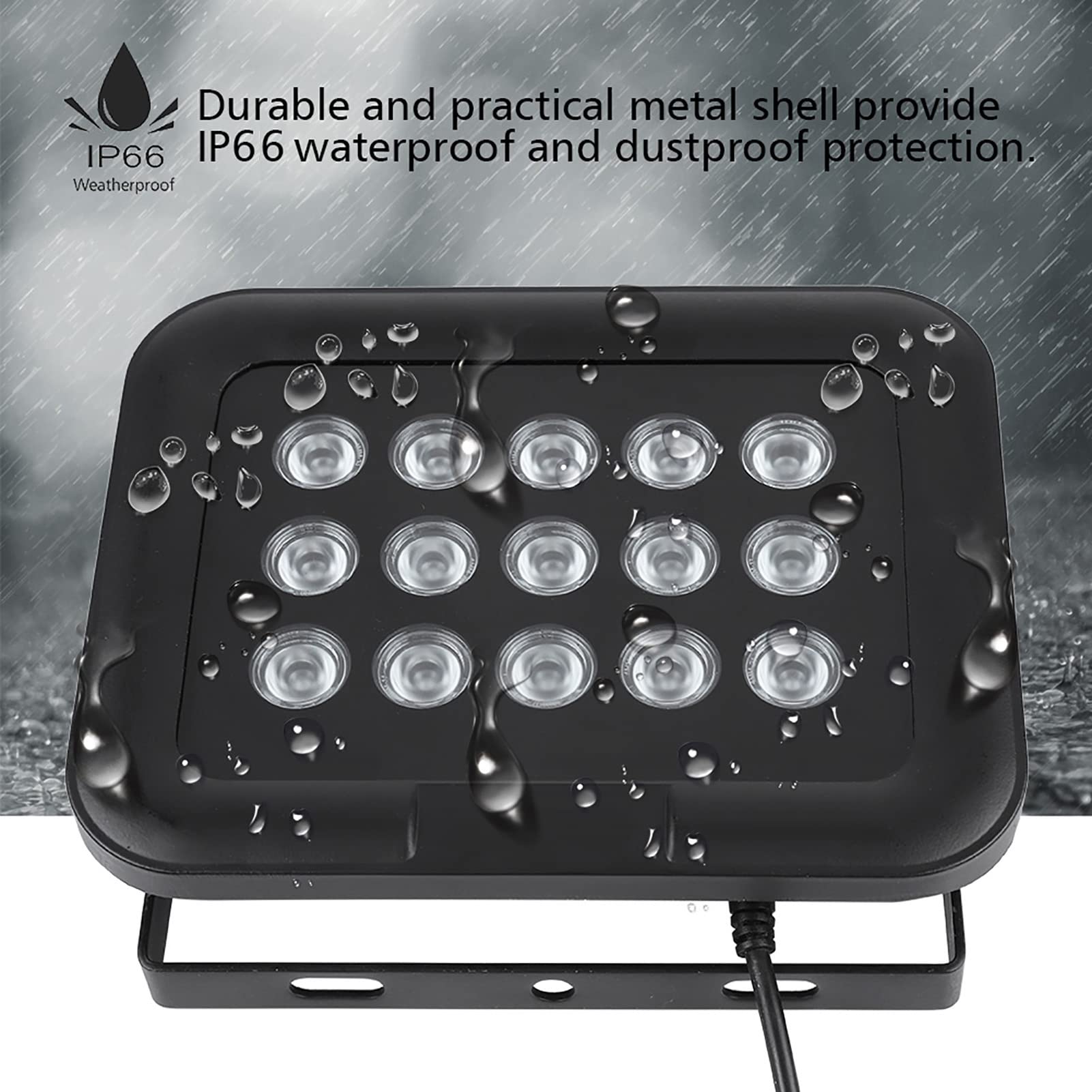 Brrnoo IR Infrarot, IR Flutlicht IP66 Wasserdichtes DC 12 V 15pcs Infrarot LEDs Array Langstrecke - für Sicherheitskamera