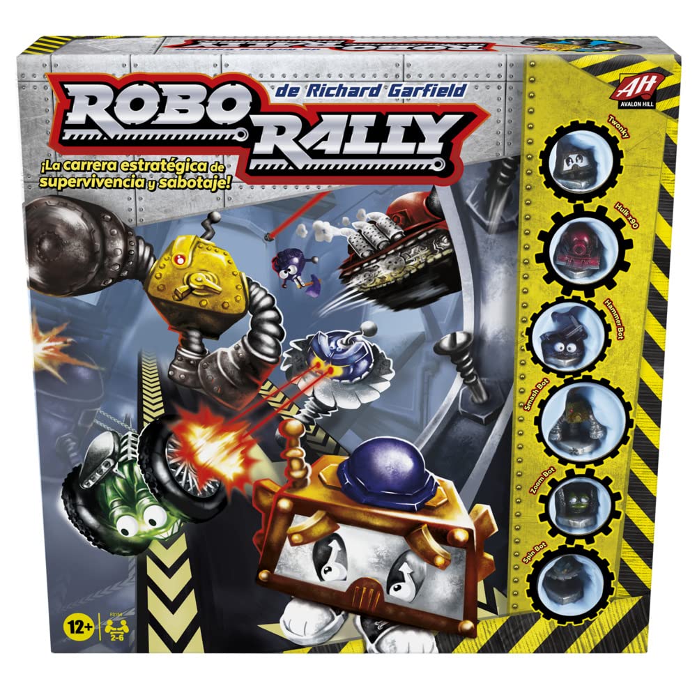 Hasbro Gaming Avalon Hill Robo Rally Jeu de société stratégique pour 2 à 6 Joueurs âgés de 12 Ans et Plus
