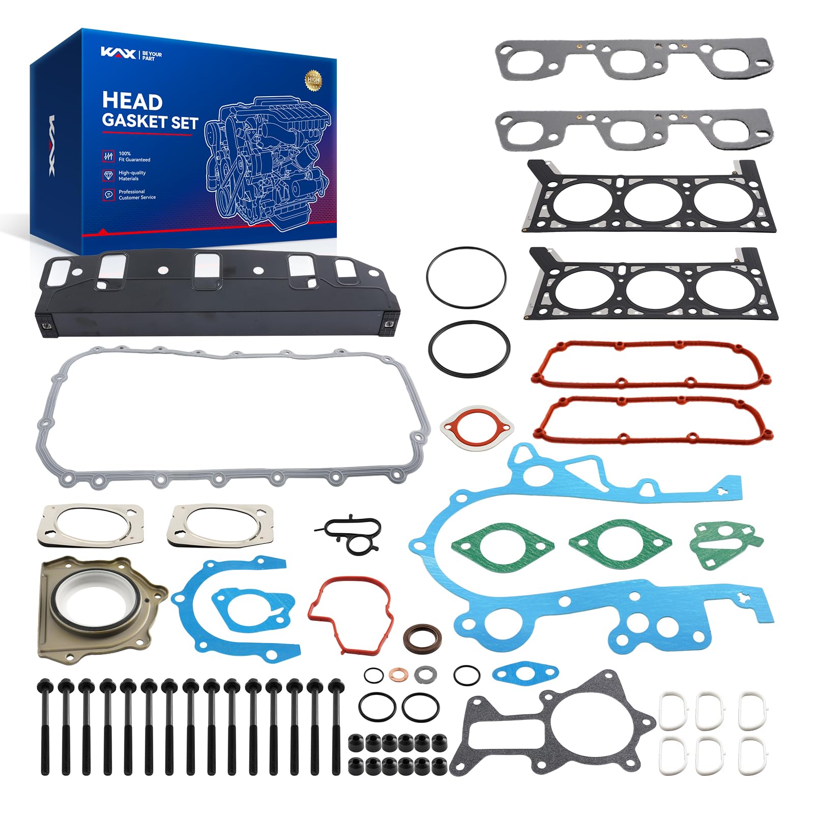 KAX Engine Cylinder Head Gasket Set for Dodge Grand Caravan 2004-2010 3.8L
