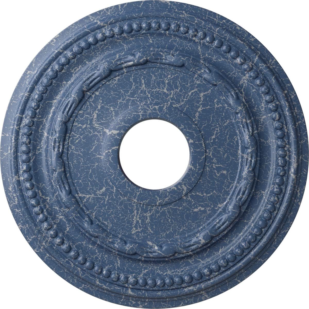 Ekena Millwork CM15FEAMC 15-3/8" x 3-5/8" x 1" Federal Ceiling Medallion, Americana Crackle