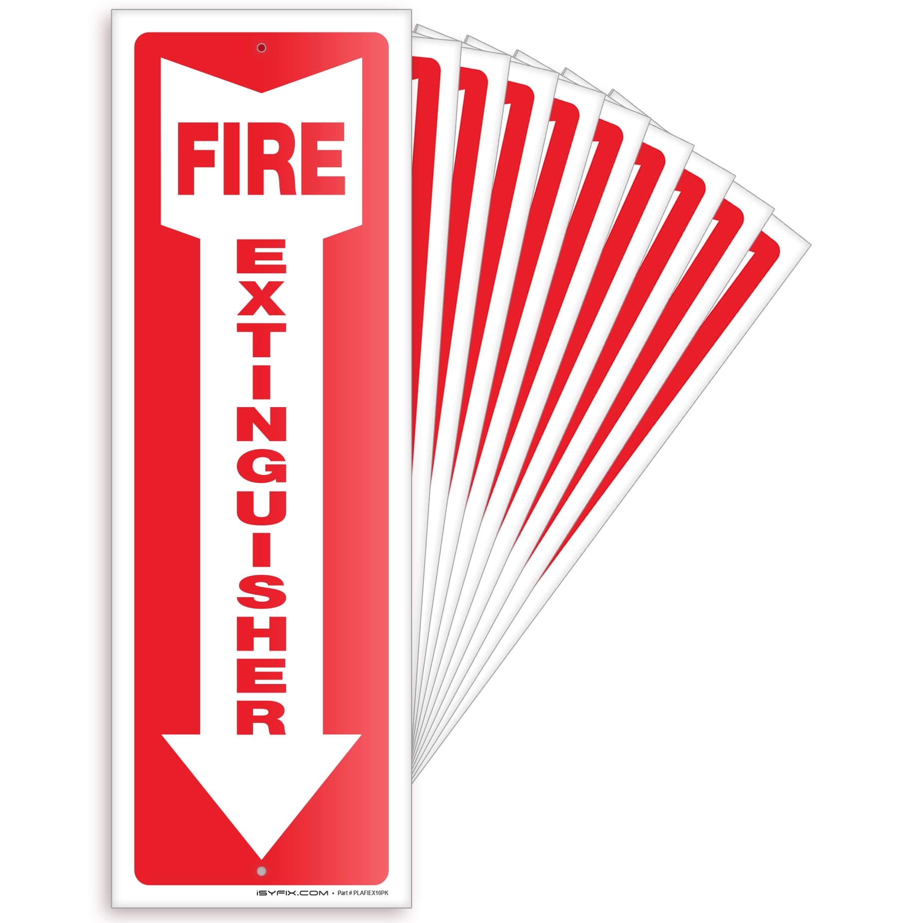 iSYFIX Fire Extinguisher Signs, 3 Pack, 4x12 Inch — Amazon image 14