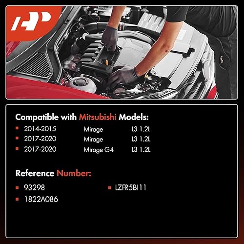 Miniatura 2 de A-Premium Iridium Platinum Bujías compatibles con Mitsubishi Mirage 2014-20152017-2020, 1.2L, paquete de 3