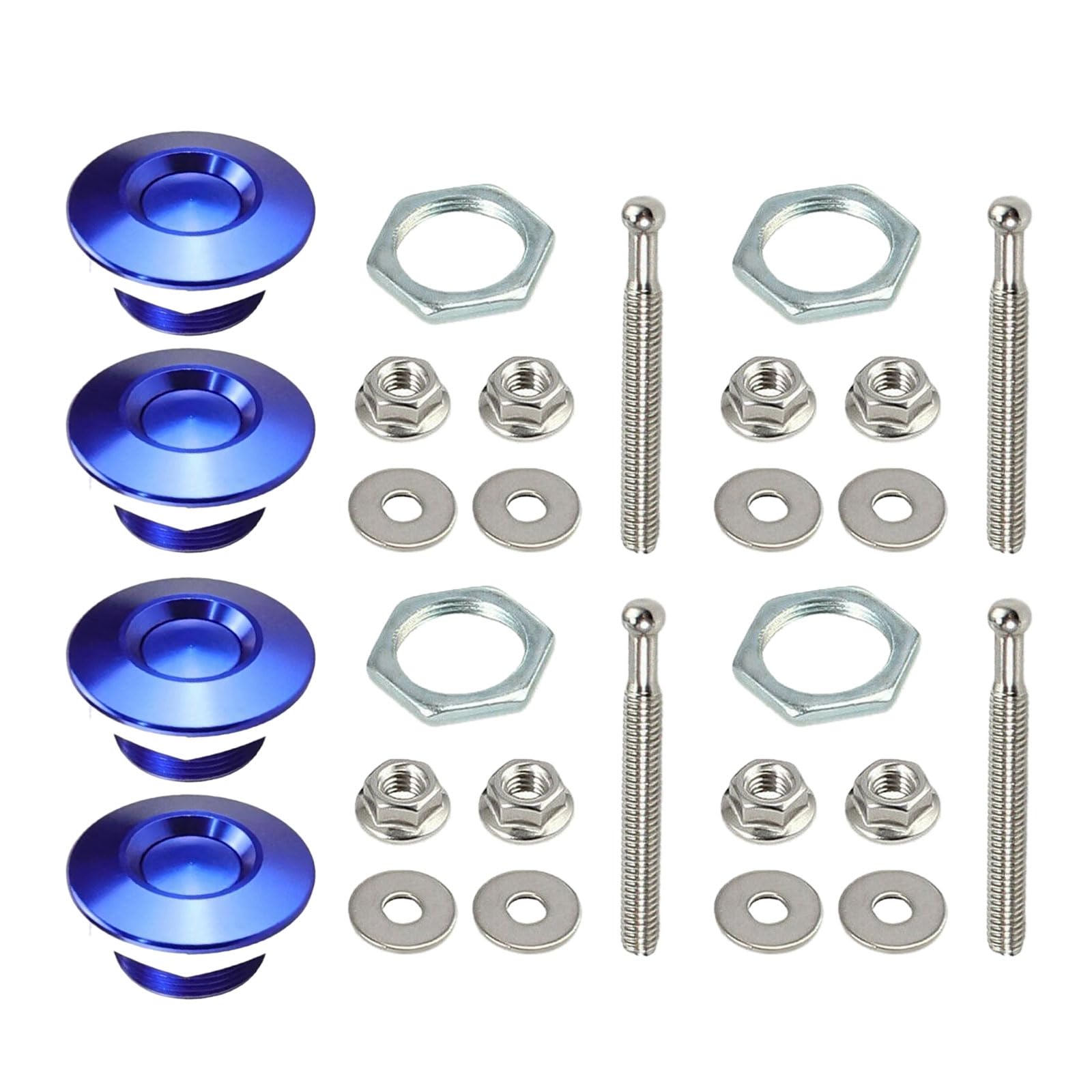 Maxtonser Quick Latches Hoods Pins, Quick Releases Latches Bumper, Bumper Latches Fastener Push Button Bonnet 1.2'' Latches P