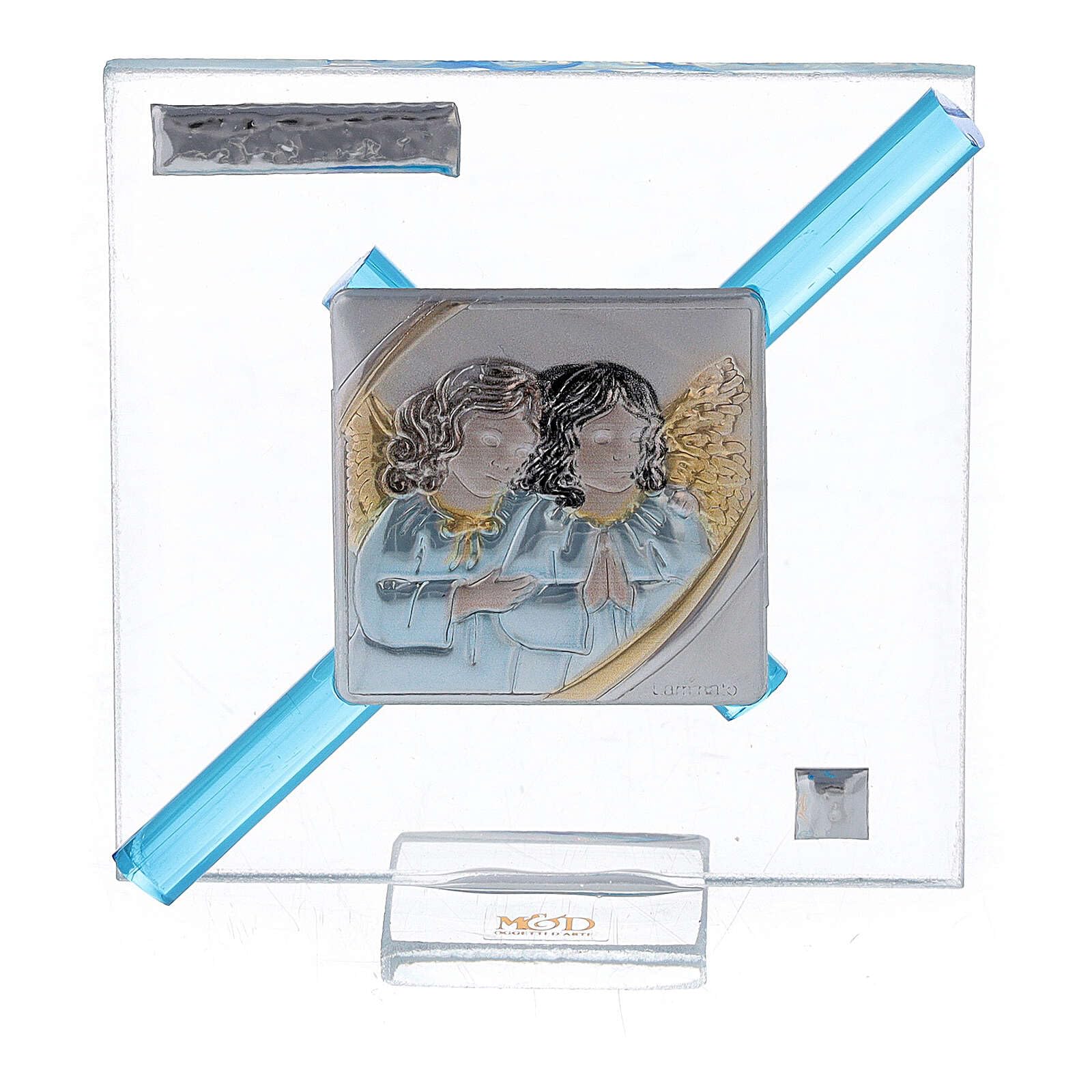 Angels Picture, Turquoise, 8x7 cm