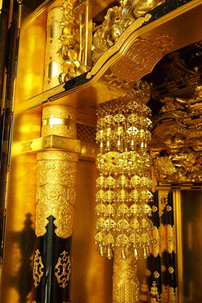 Amazon | 瓔珞 4.5寸 四枠 惣鈴 深傘 | 仏具 | 位牌