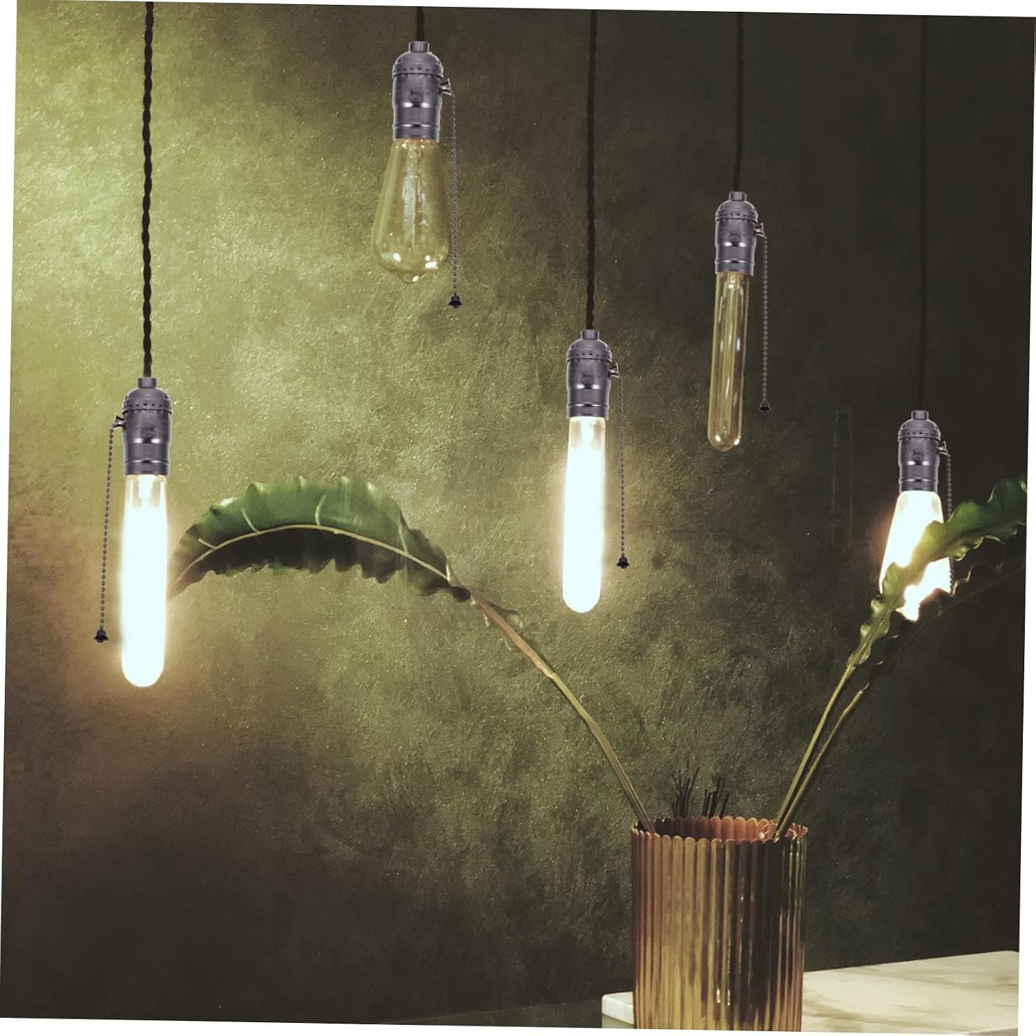 Lamp Holder Vintage Style Light Bulb Socket Pull Zipper for Modern Living