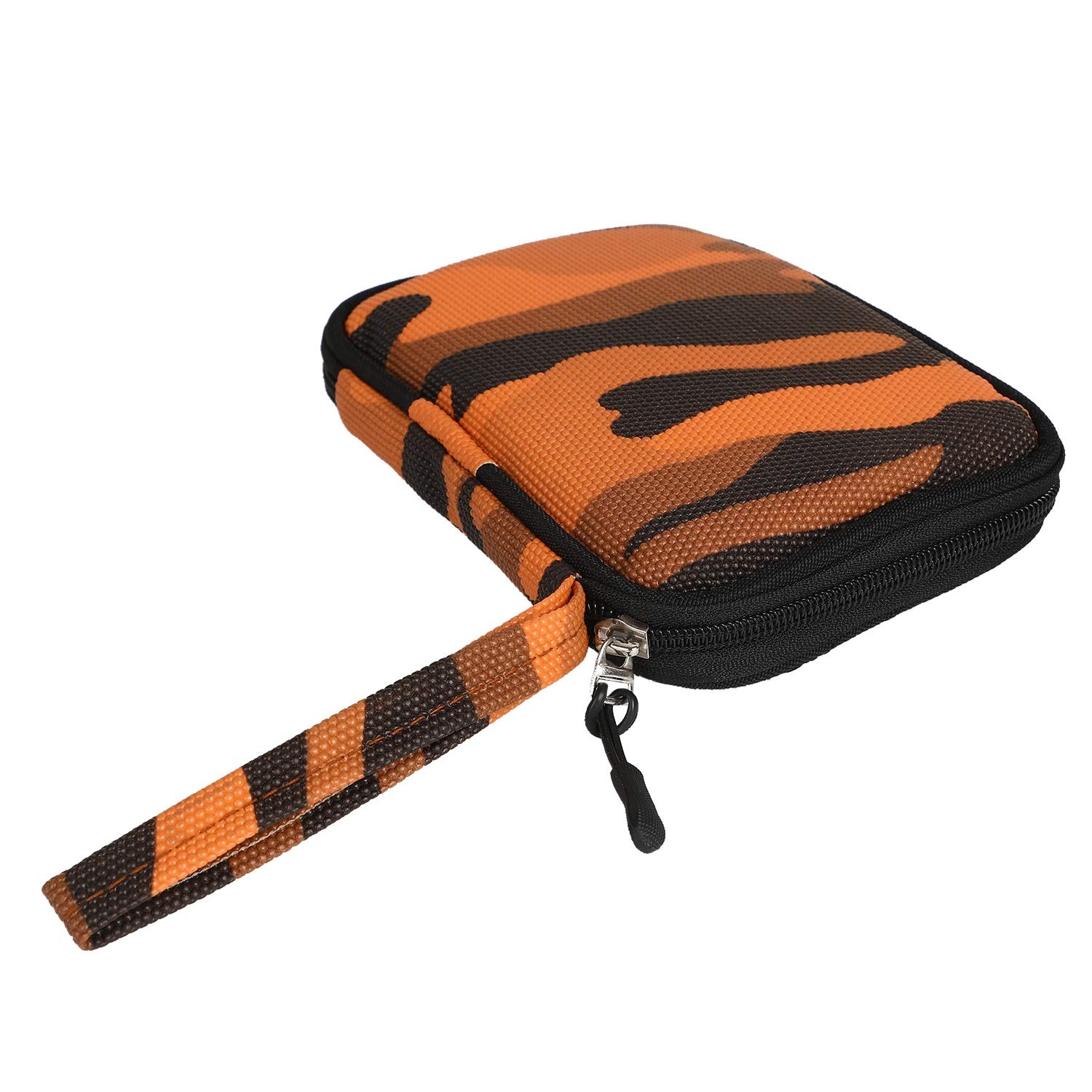 Harrd Dissk Bagg, Hardd Diskk Drive Bagg Pouch, Hard Disk Pouch, HDD Bags External, Hddd Bag, HDD Case Bags, 2.5 HDD Baag, Exter Hard Disk Case, Cushioned, Water Resistant Army (Orange)-image-13