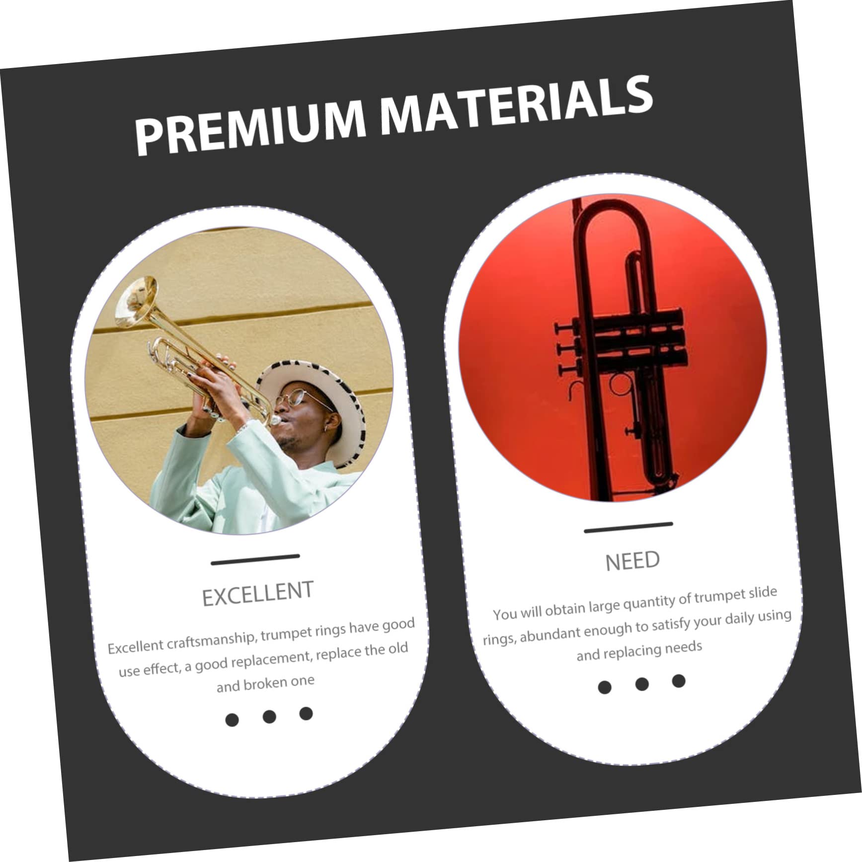 BESPORTBLE 20 Stück Trompeten Gummiringe - Geräuschdämpfende Stimmzugringe