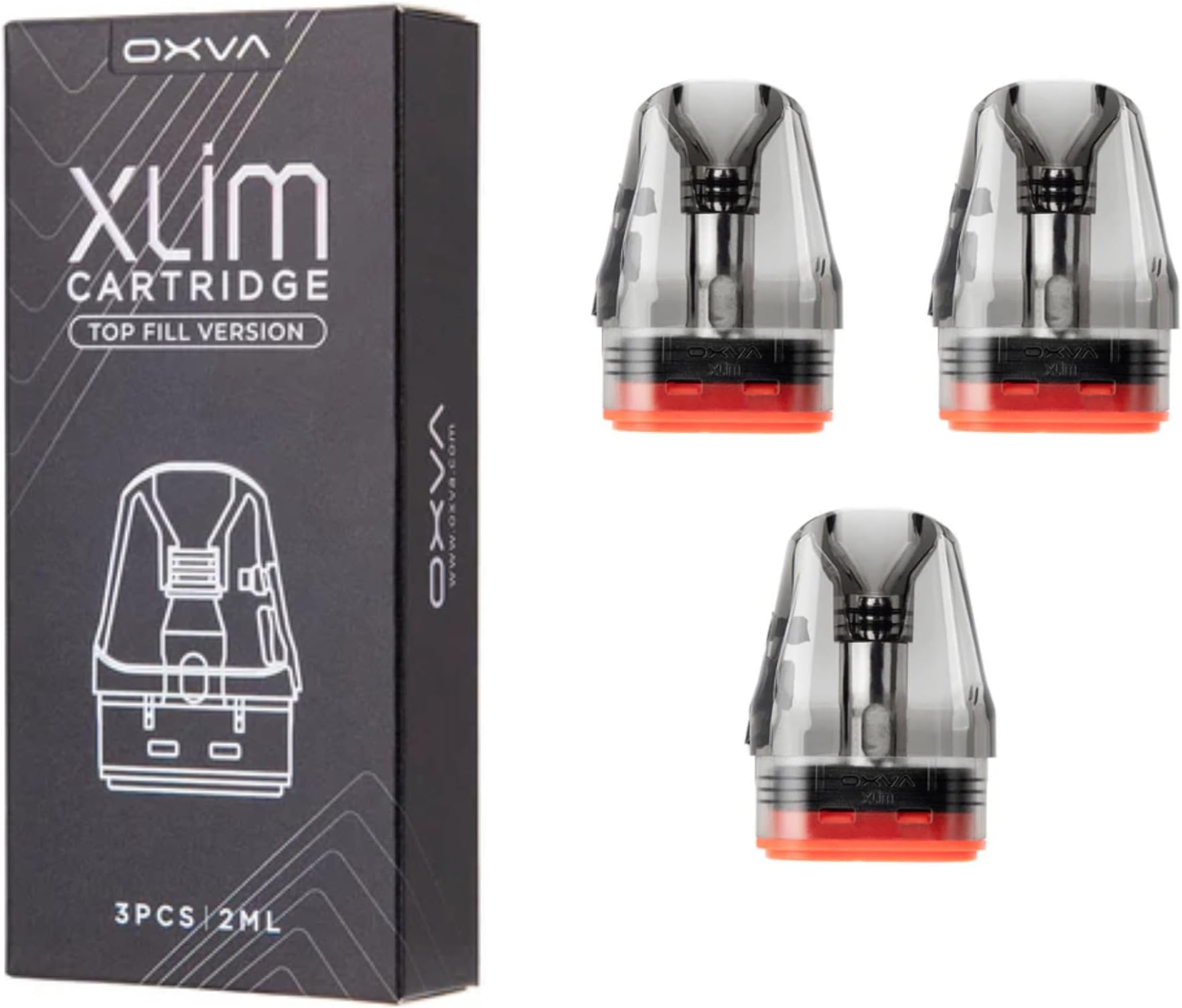 – Oxva Xlim V3 Pod, Ergonomic Design, Top fill System, Mesh Built-in Coils, Easy to Refill, Leak-Resistant, 2ml Cartridge Capacity, No Nicotine, Pack of 1 (0.4ohm)