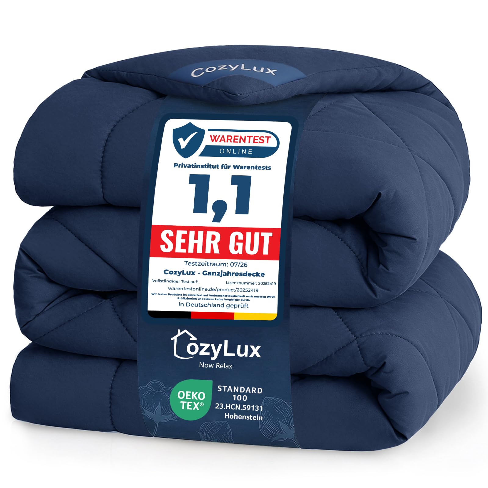 CozyLux Bettdecke 300gsm für 4 Jahreszeiten, Ganzjahresdecke