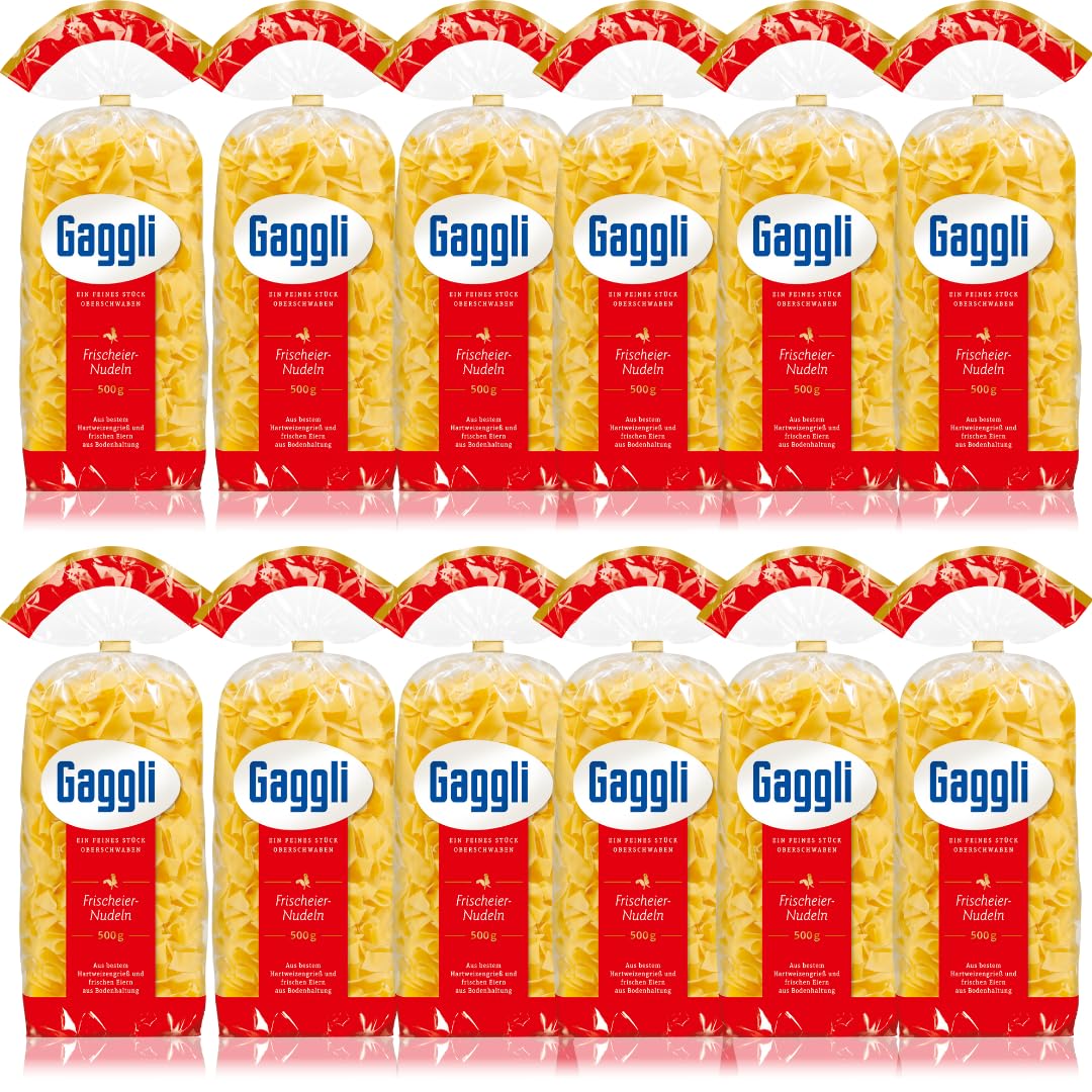 Gaggli Bandnudeln breit pasta nudeln 500 gramm x 12 Stück