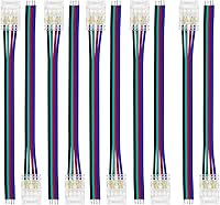 Vista 12 de Conectores de tira LED LightingWill 2 pines de 8 mm, 10 piezas de conectores LED sin soldar para tiras de luz LED de un solo color, compatibles