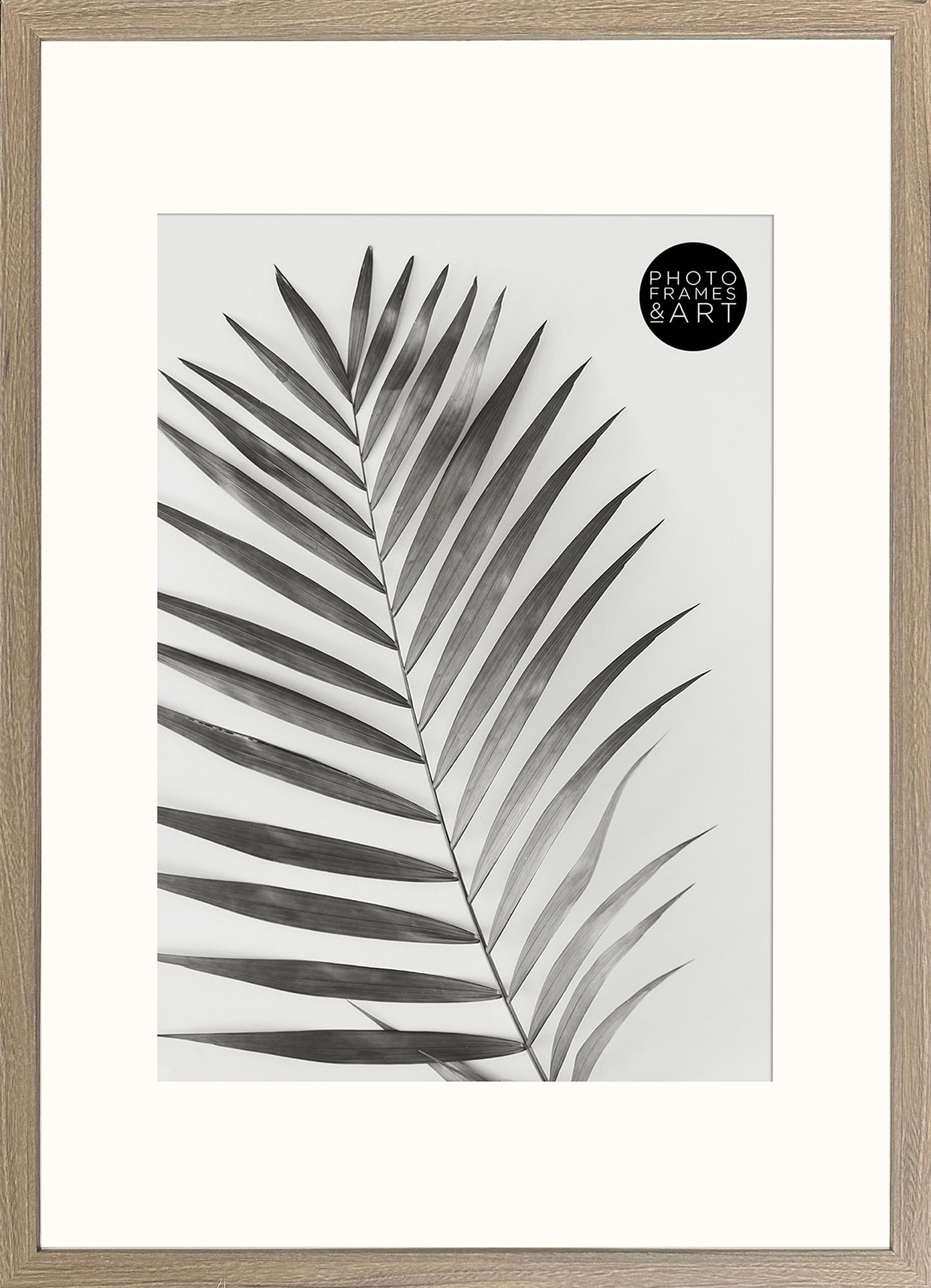 Pf+A Washed Walnut Real Wood Large Poster Frame For A3 Poster With Mount - A2 For A3 Hartland Poster Frame / A2 For A3 Frame With Mount