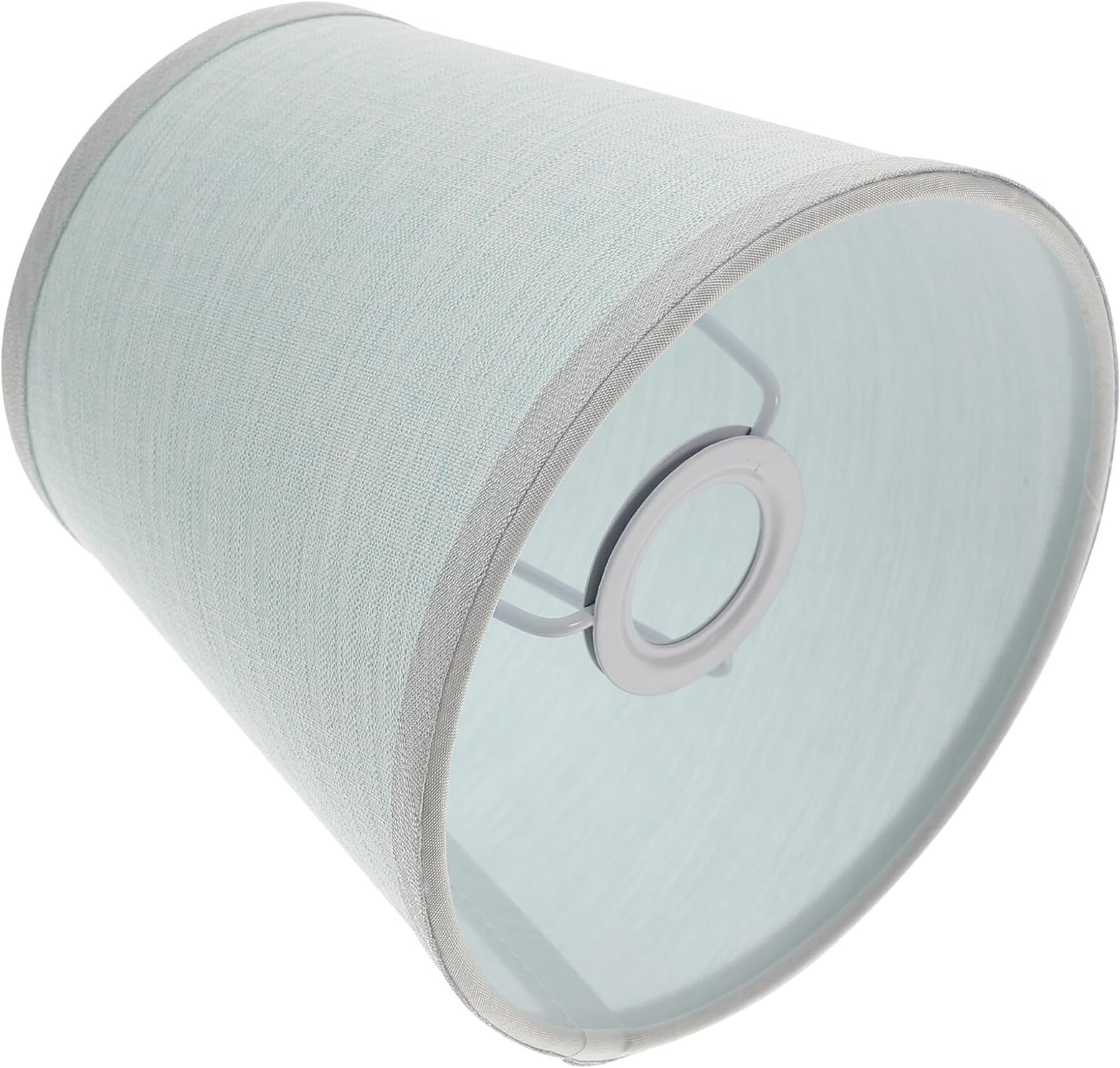 KOMBIUDA Light Blue Fabric Lamp Shade for Bulb Small Lightweight Household Lampshade for Table Bedside and Floor Lamps Easy to Install Cloth Cover for Bedroom and Living Decor