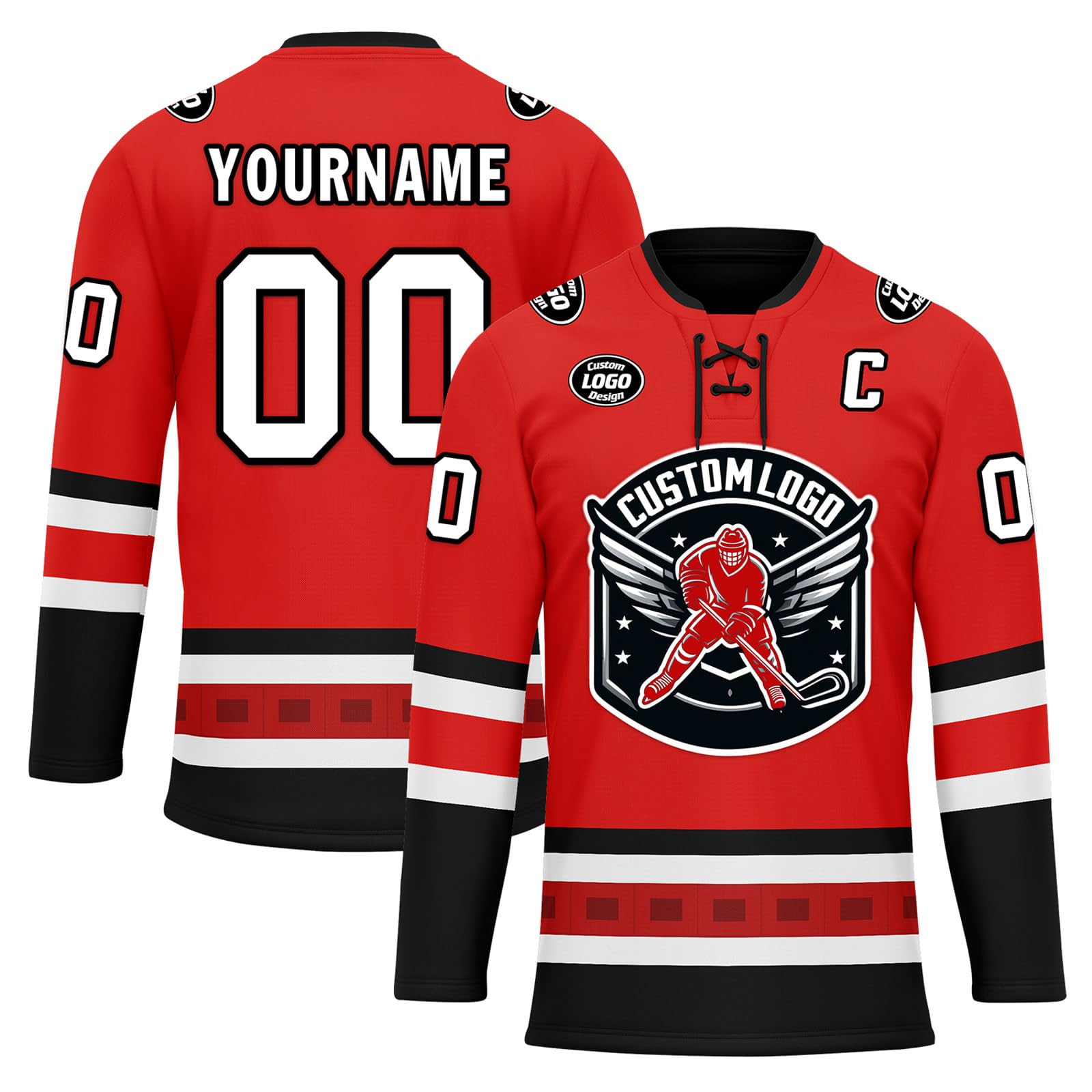 Custom Ice &amp; Field Hockey Jersey for Men Women Youth, Personalized Practice Training Team Uniform Sports Outfit