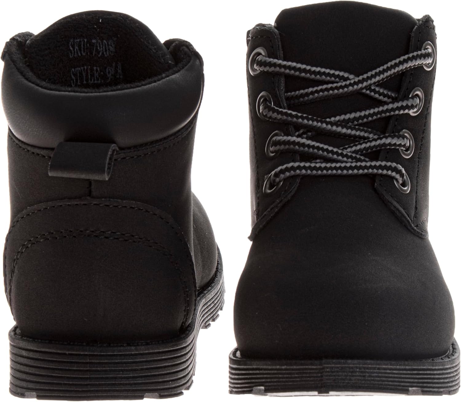 Josmo Kids Construction Boots MidCalf Workboot Walking Winter Hiking Climbing Snow Boots For Kid Sizes: 5-10 Toddler 11-13 Little Kid 1-4 Big Kid