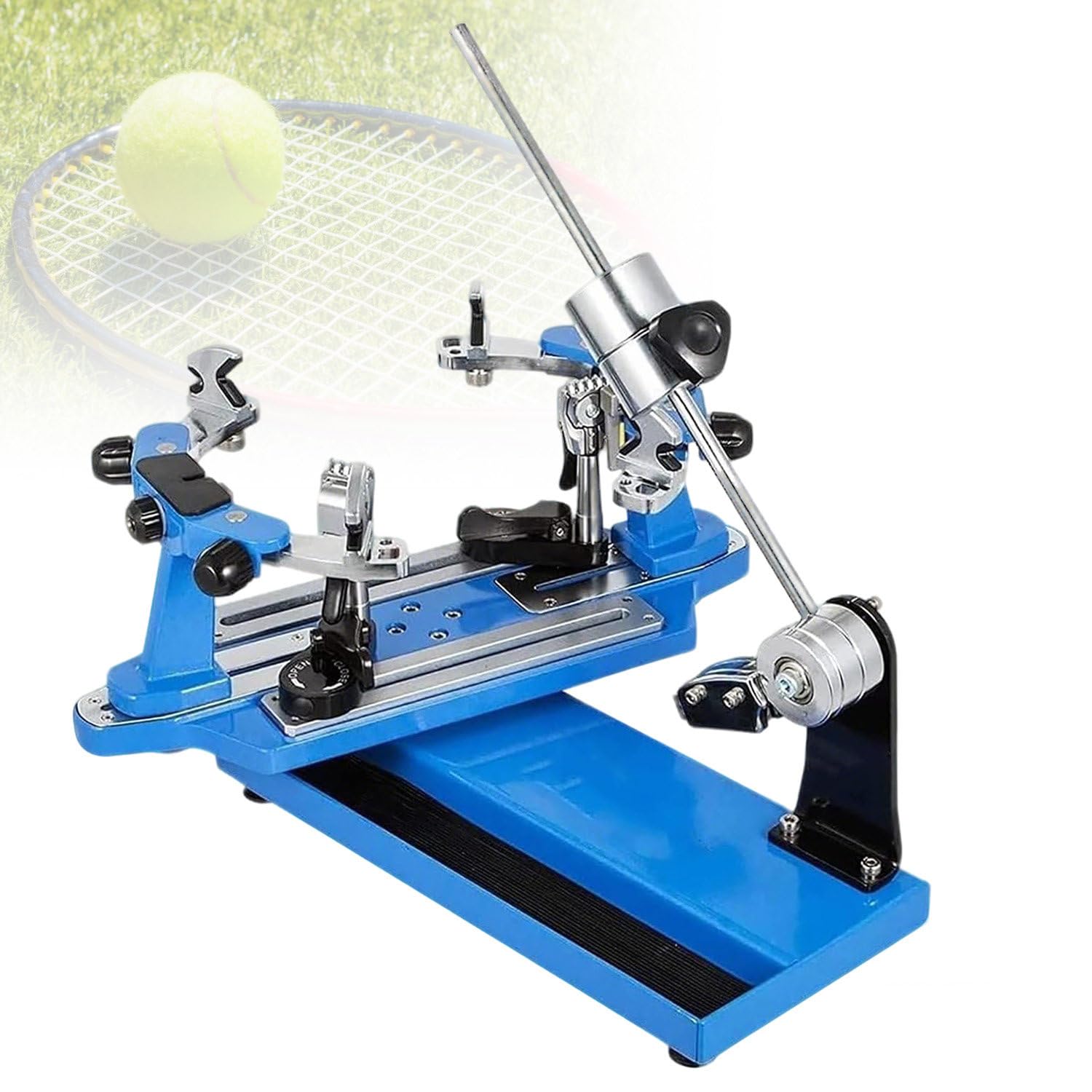 JXYQ Badminton Tennis Racket Stringing Machine with Precise Tension, 6 Point Mounting, 360° Turntable with Separate Brake for Badminton and Tennis Rackets