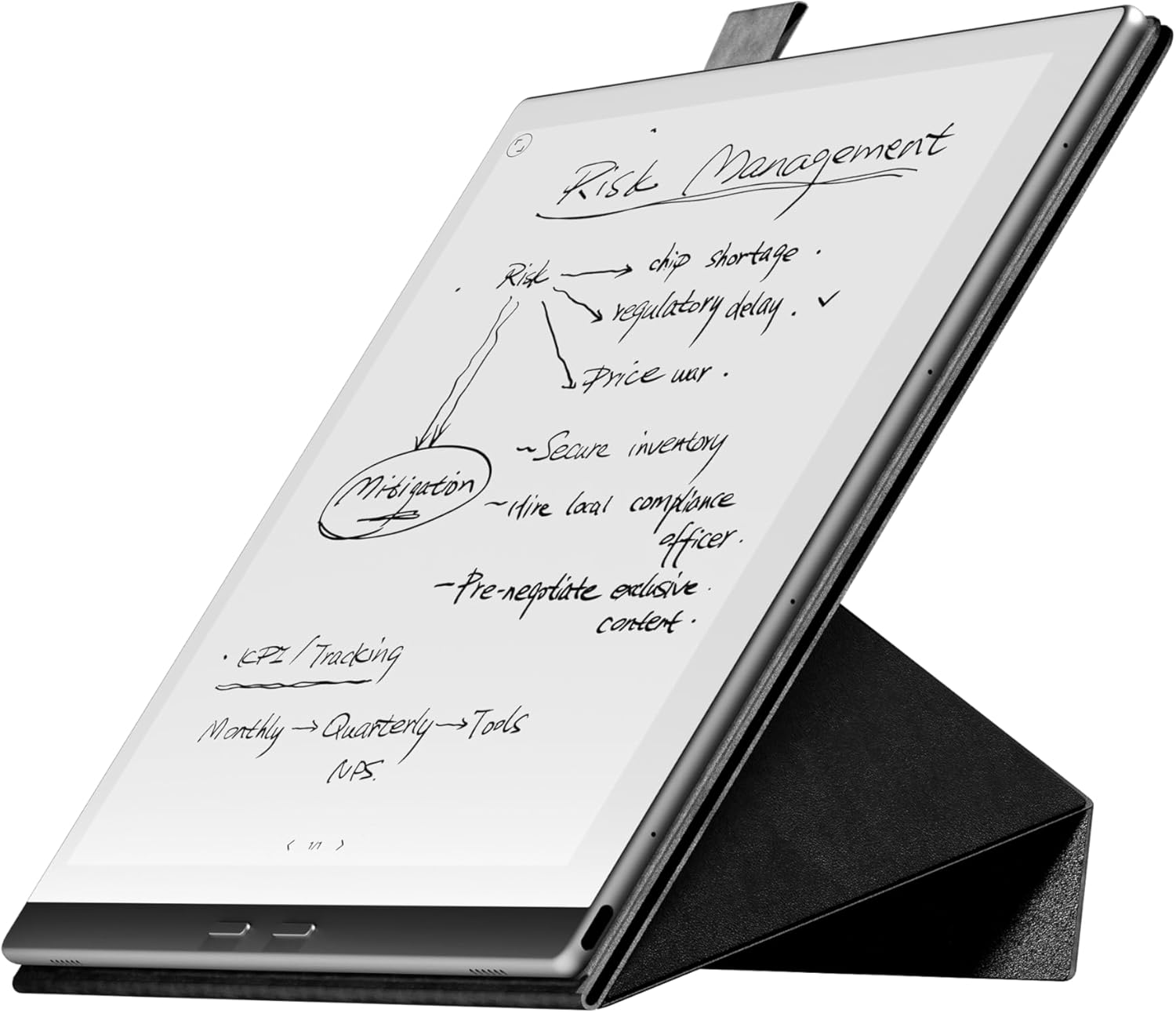 X 10.65” Magnetic Leather Case with Auto Sleep/Wake and Magnetic Closure(Black)