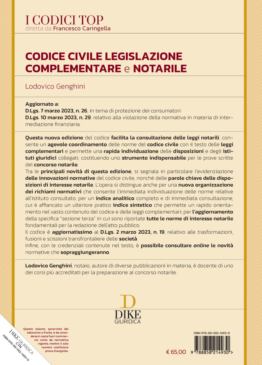 Codice civile, legislazione complementare e notarile. Con aggiornamento online