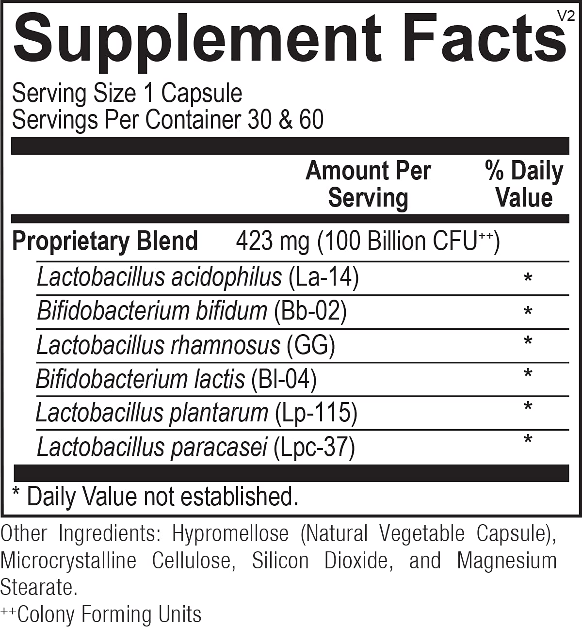 Biotic 100 Billion CFU - 30 Capsules