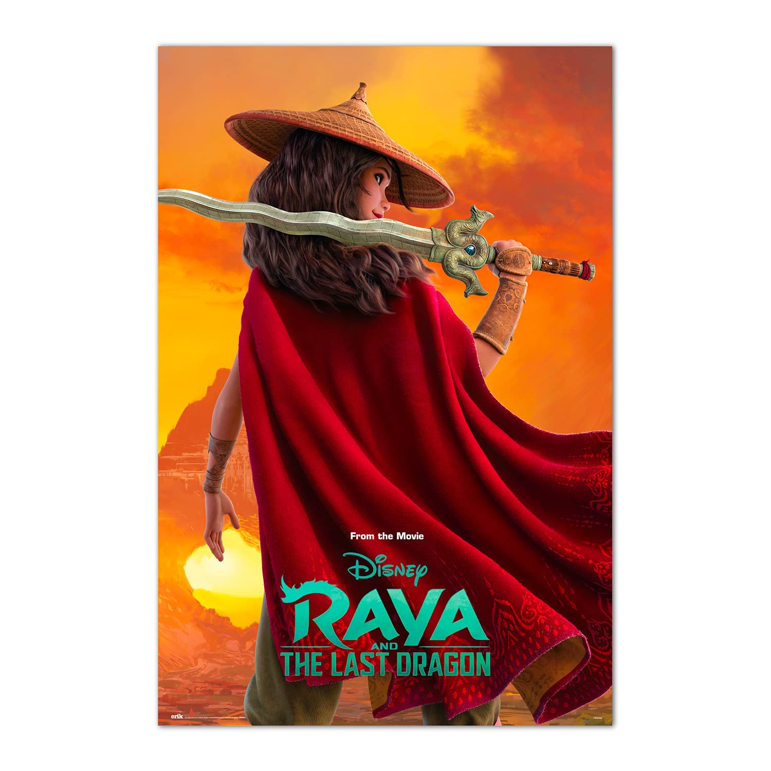 Disney Raya Large Poster 61x91.5cm 24x36in The Last Dragon Movie Art Print New