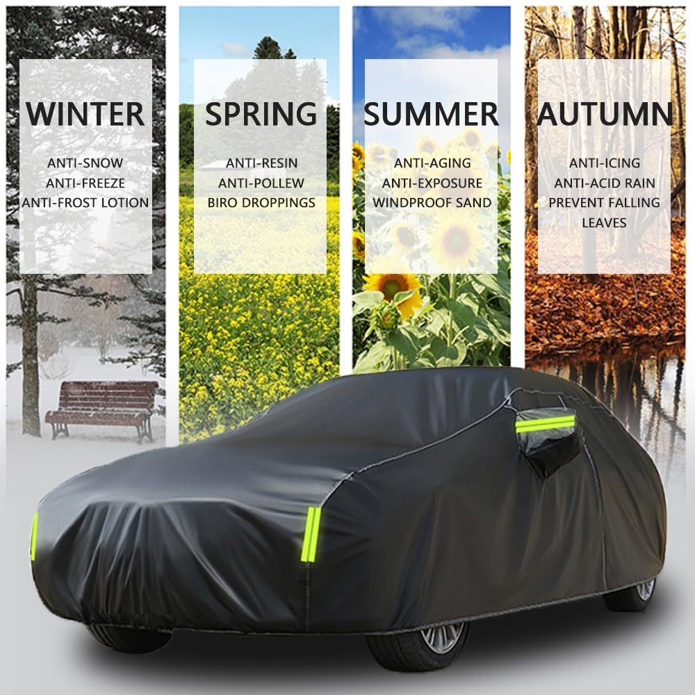 SinSed Lona para Coche para Mercedes-Benz GL-Class GL 350 2014 Cubierta de Coche Engrosada Cubierta De Coche contra Sol Nieve Polvo Viento Tamaño Universal(Color:d-1)