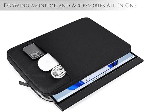Miniatura 3 de Funda para monitor portátil de 15.6 pulgadas, bolsa de transporte para computadora KYY InnoView Lepow GTEK ViewSonic ZSCMALLS AOC 15.6 pulgadas
