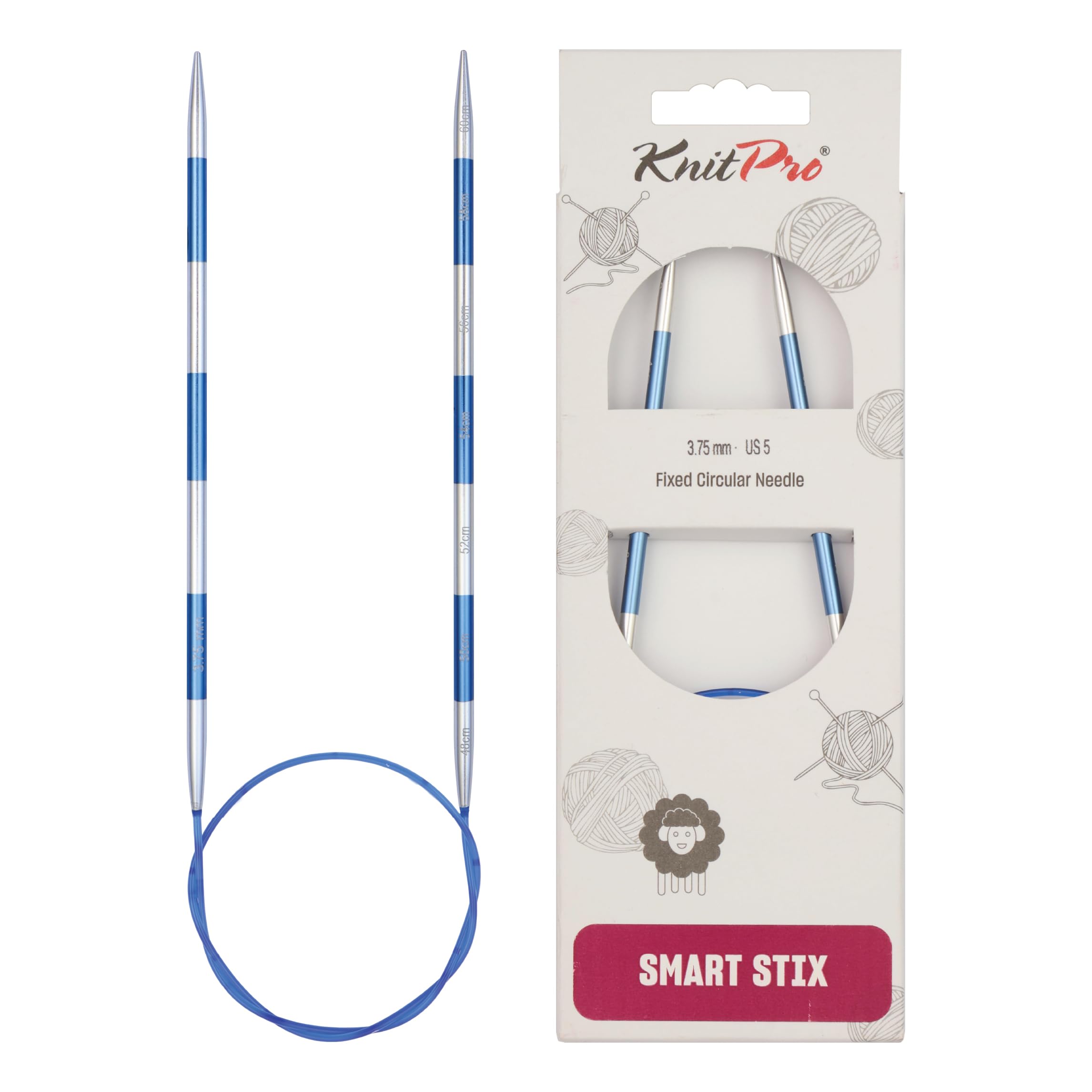KnitPro Smartstix Fixed Circular Needles 24" (60cm) | 3.75mm