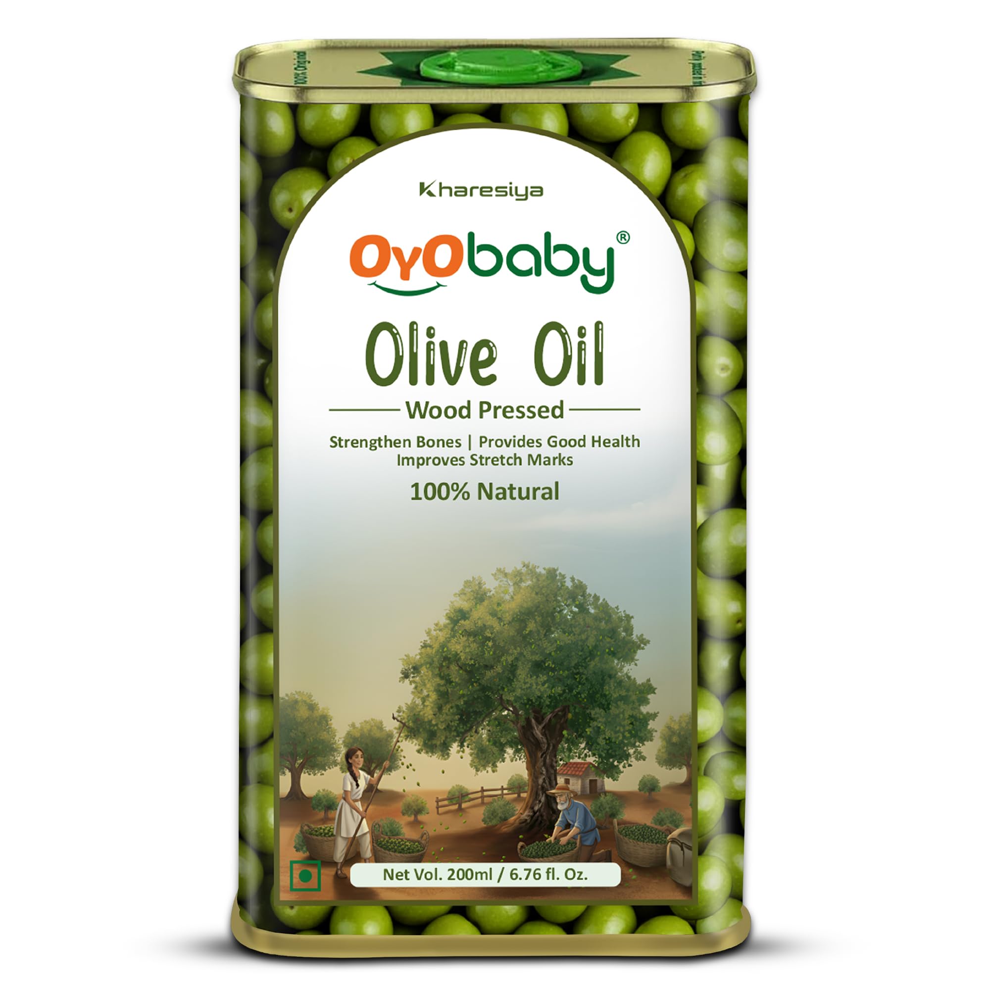 OYO BABY Massage Oil 100% Pure & Natural Olive Oil 200ml |Faster Physical Growth for Stronger Bones and Muscles | Wood Pressed Baby Hair Oil - Pack of 1-image-17