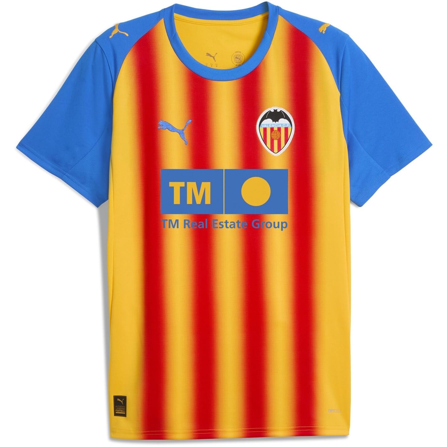 Puma Mens Valencia Third Shirt 2025 2026 Adults Short Sleeve Yellow/red L