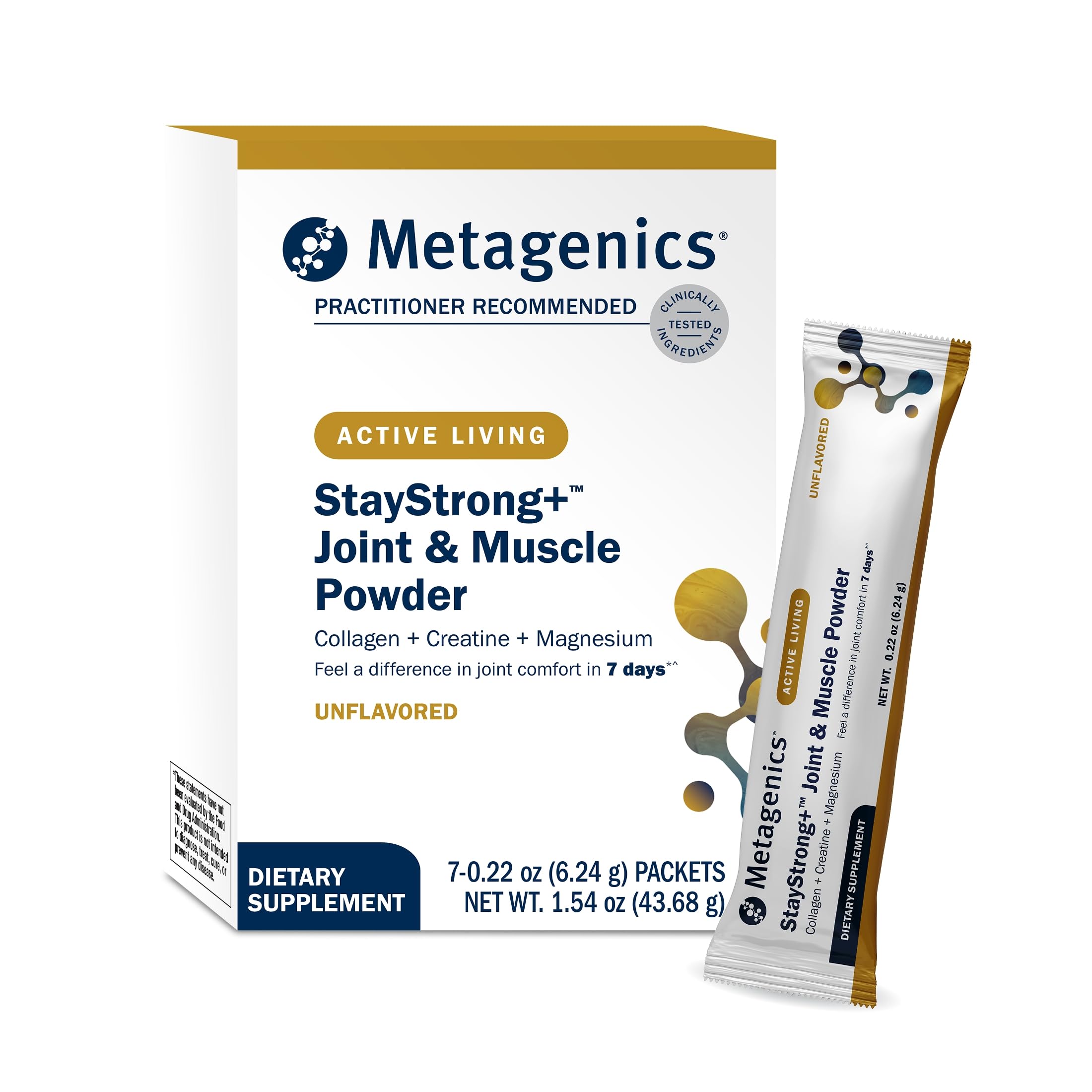 Metagenics StayStrong+ Joint & Muscle Powder, 7 Stick Packs
