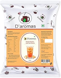Premix Peach Passion Ice Tea 500g each, Instant Premix Ice Tea Powder | Ready to Drink | Summer Drink