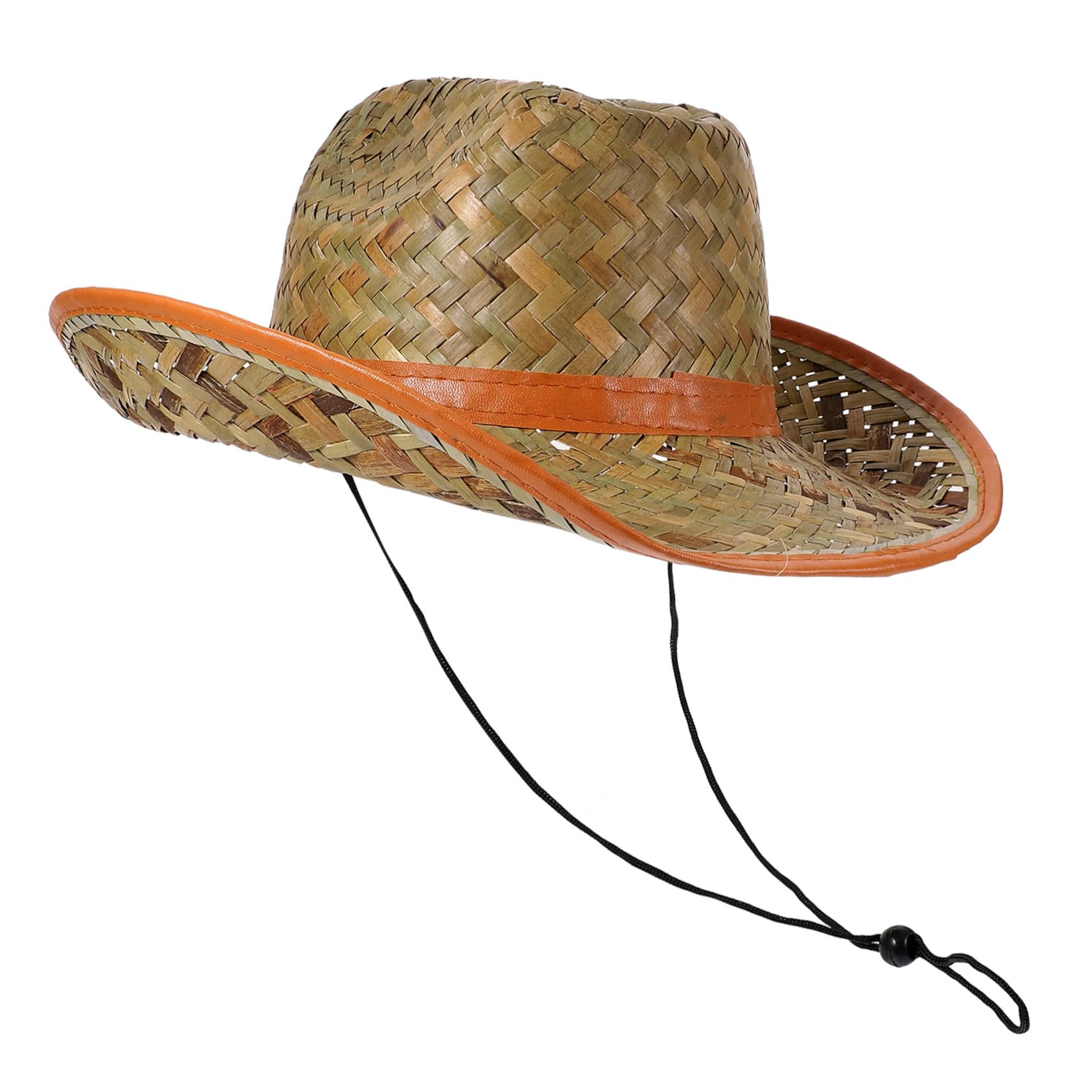 Chapeau de paille homme plage et vacances d'été ajustable - 8