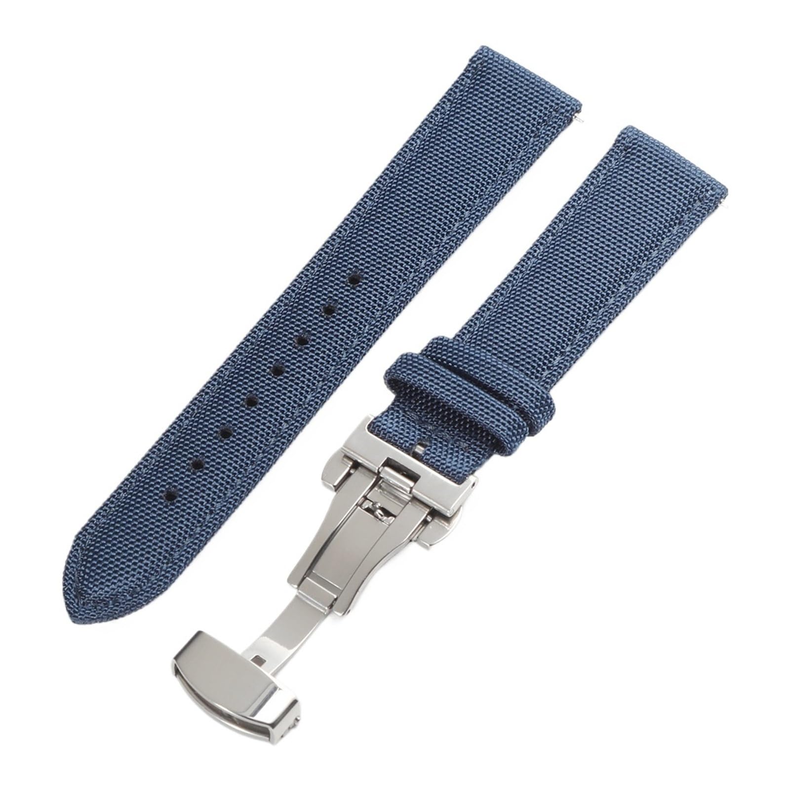 Run Ken Bracelet De Montre En Toile De Nylon À Dégagement Rapide 18 Mm, 19 Mm, 20 Mm, 21 Mm, 22 Mm, 24 Mm, Avec Boucle Papillon