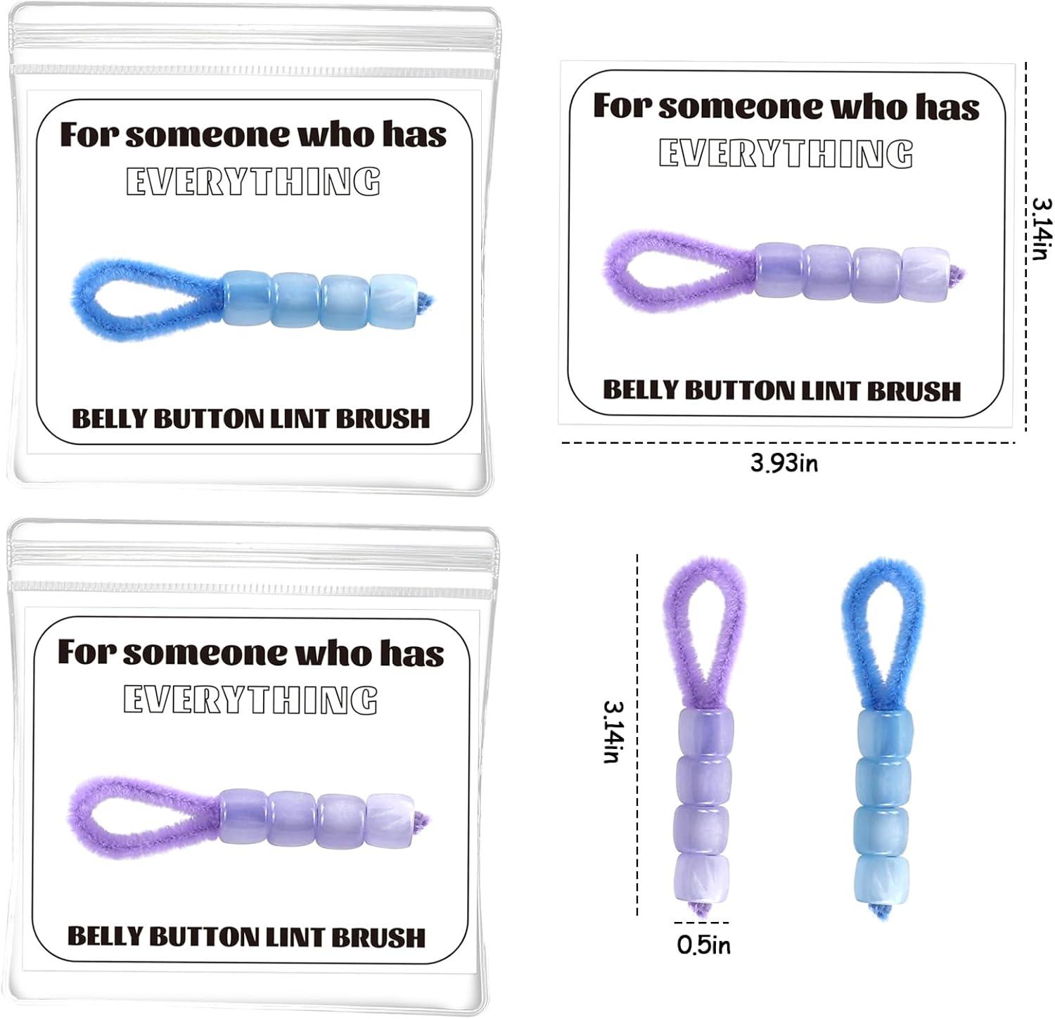 Hilarious Easter Gifts for Adults, Funny Gifts for Dad Boyfriend Husband, Gag Gifts for Mom Girlfriend Wife, Novelty Prank Easter basket Stuffers for Women Men Teens, 2PC Belly Button Lint Brush