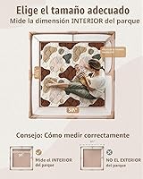 Vista 2 de Blissful Diary Alfombras de Juego para Bebés para el Piso, Alfombra de 50x50 para Gatear para el Parque Infantil, Almohadillas de Espuma de Espesor