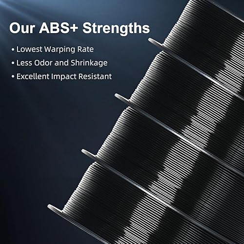 Miniatura 6 de Geeetech Filamento ABS+ de 0.069 pulgadas, fuerte y duradero, baja tasa de deformación, resistente a los impactos, precisión dimensional +- 0.001