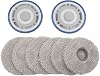 Mop Cloth Frame Board, Replacement Mop Bracket and Pads Kit for for ECOVACS for T30 for Omni PRO for combo N30 T50 MAX Robots, 8 Pieces Set