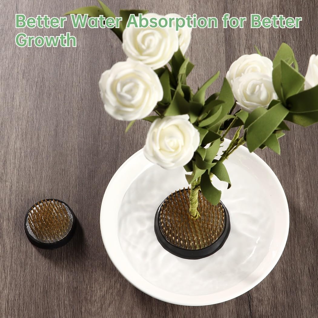 2 Pcs Flower Frog Holders For Floral Arrangements, Japanese Style Pin Frogs, Fixed Tools For Vase Flower Design, 1.57’’ & 2.36’’ (Vase Not Included)