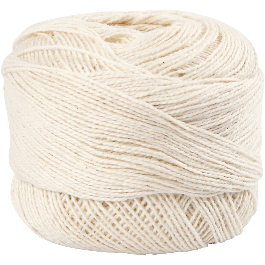 Mercerised Cotton Yarn, off-white, 20 g : Amazon.ca: Home