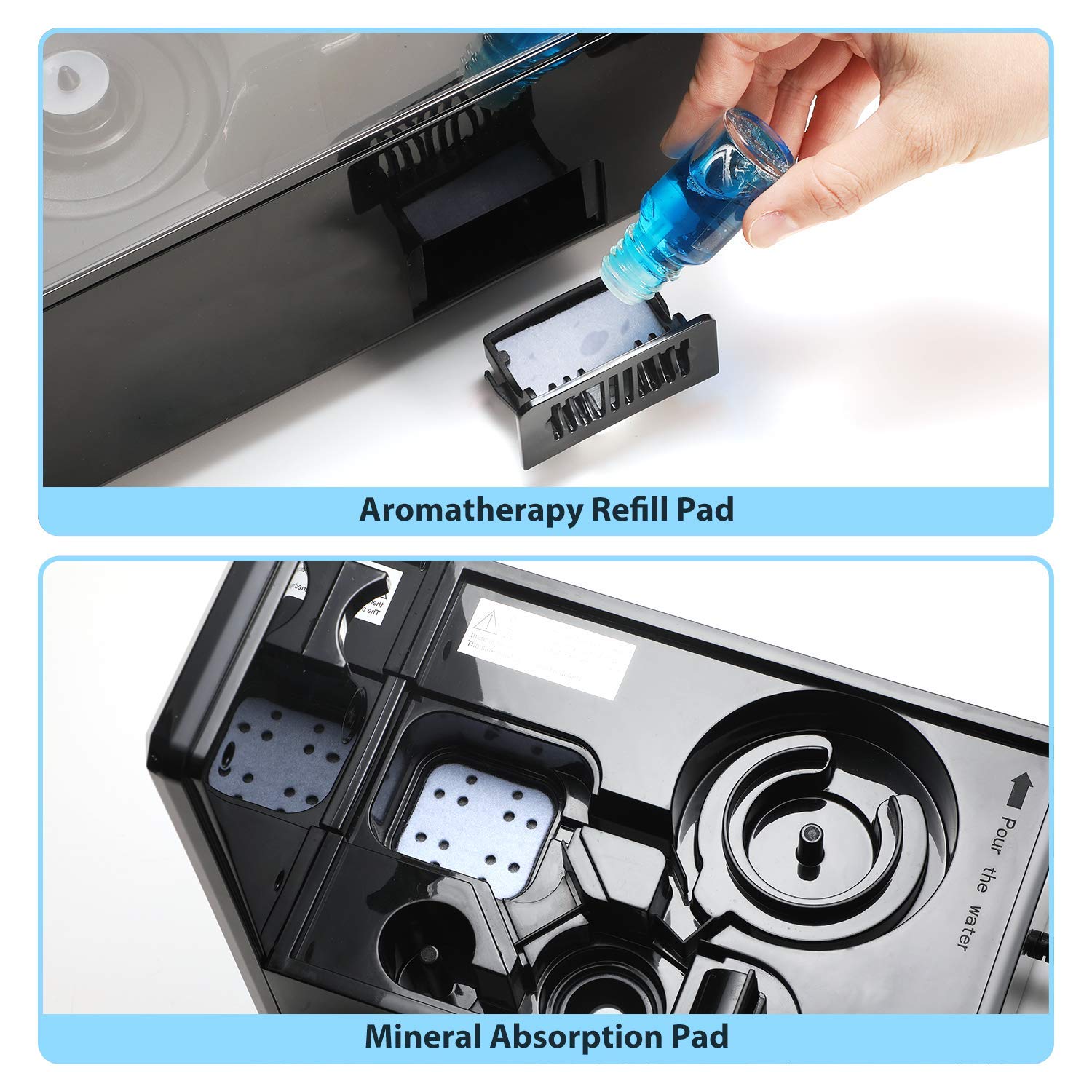 Elechomes Humidifier Replacement Filter, Mineral Absorption Cotton Pads