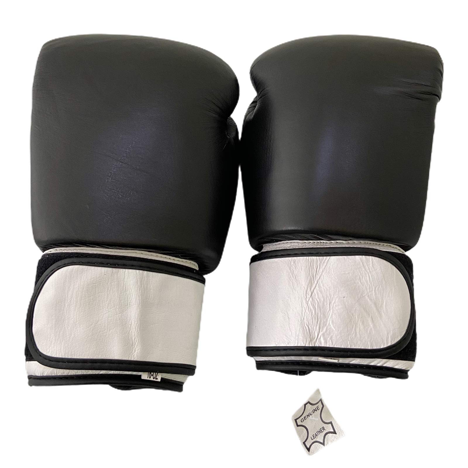 guantoni da boxe Sparring Bag lavoro Premium 100% vera pelle uomini donne pastiglie lavoro (bianco/nero, 340,2 g)