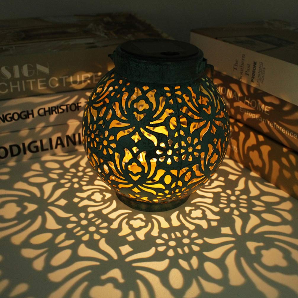 SOLUSTRE Solar Panel Lights Outdoor Led Garden Hanging Lamp Solar Garden Decor Waterproof for Decor