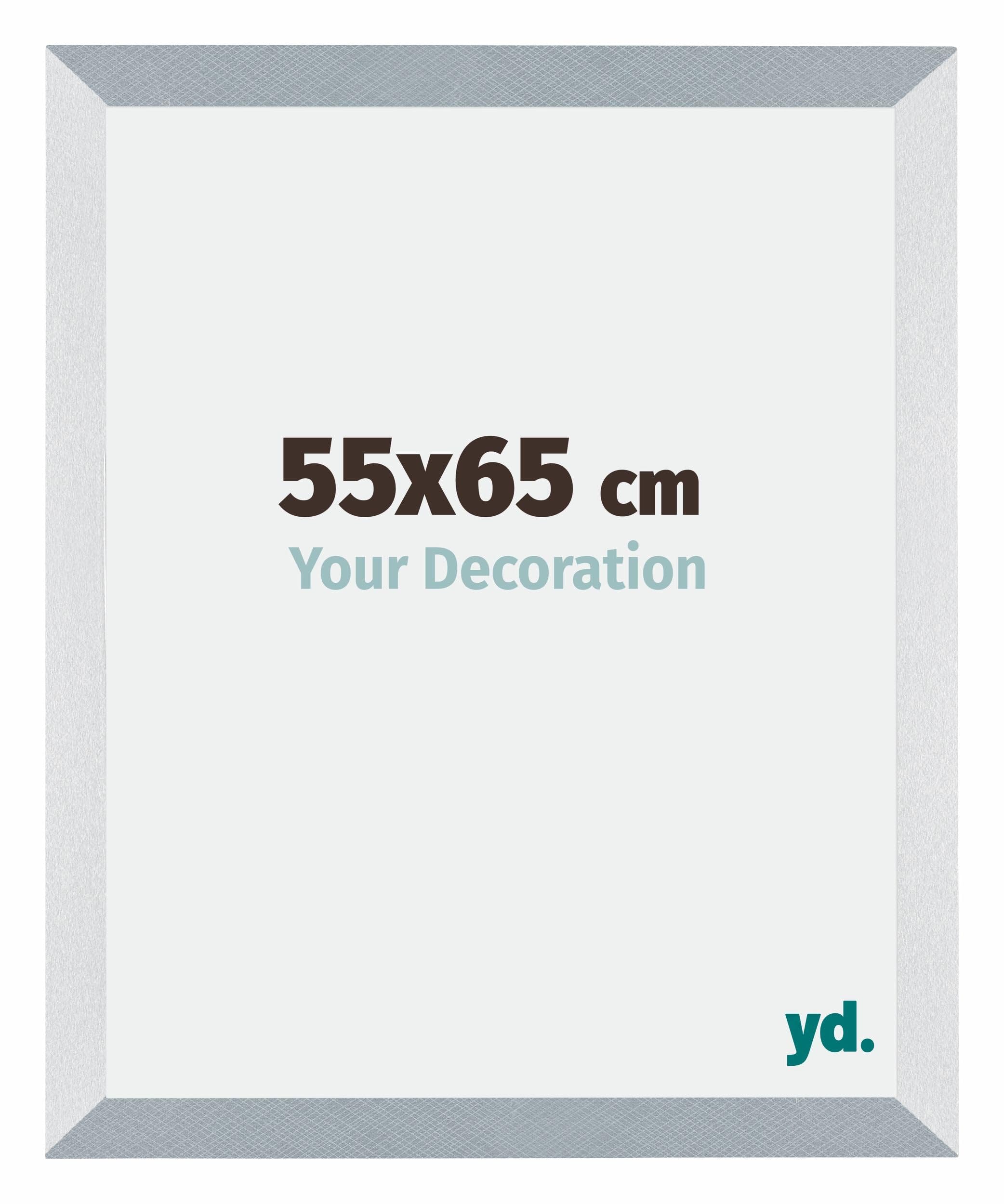 Your Decoration - Picture Frame 55x65 cm - Aluminum Brushed - Decorative Wall Frame in MDF with Antireflection - Frame 55x65 - Mura — image 1
