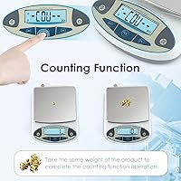 Vista 5 de CGOLDENWALL Báscula digital de laboratorio de alta precisión Balanza electrónica analítica de laboratorio Báscula de precisión de laboratorio