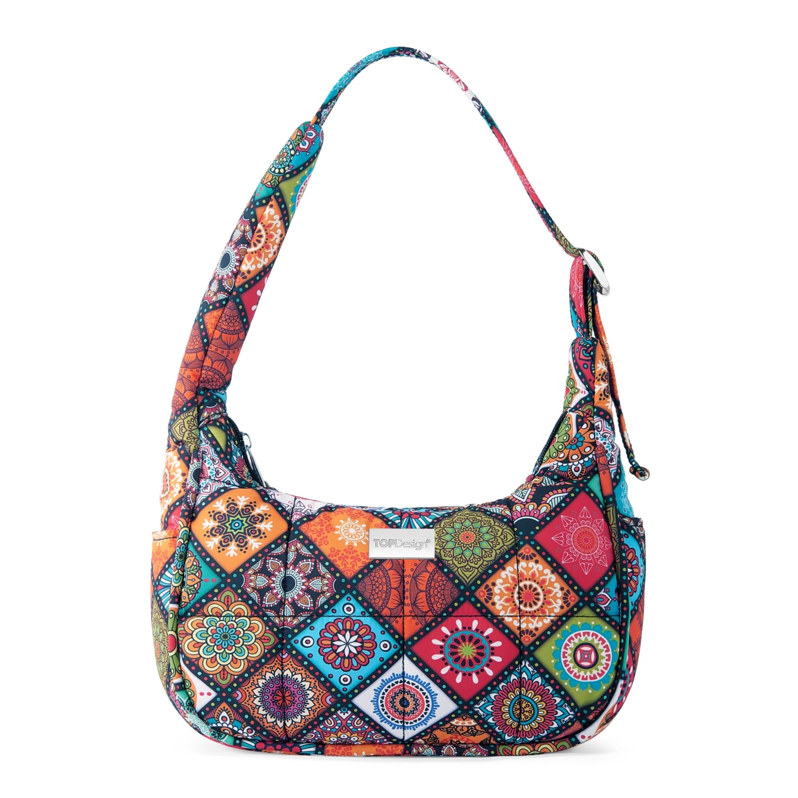 Quilted Puffer Shoulder Bag for Women, Trendy Lightweight Hobo Crescent Bag with Adjustable Strap