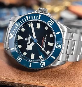 Amazon.com: TACTICAL FROG Thorn Watches for Men 39mm Titanium Dive
